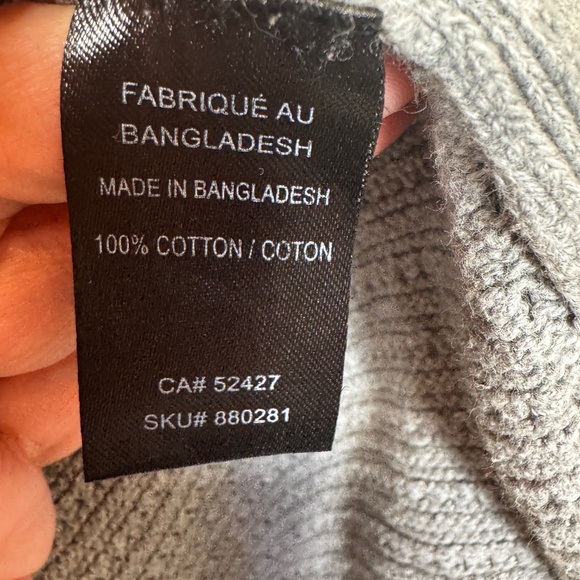 Lily Morgan Swetaer Womens Size Large Gray 3/4 Sleeve Open Knit Lightweight - Picture 5 of 7